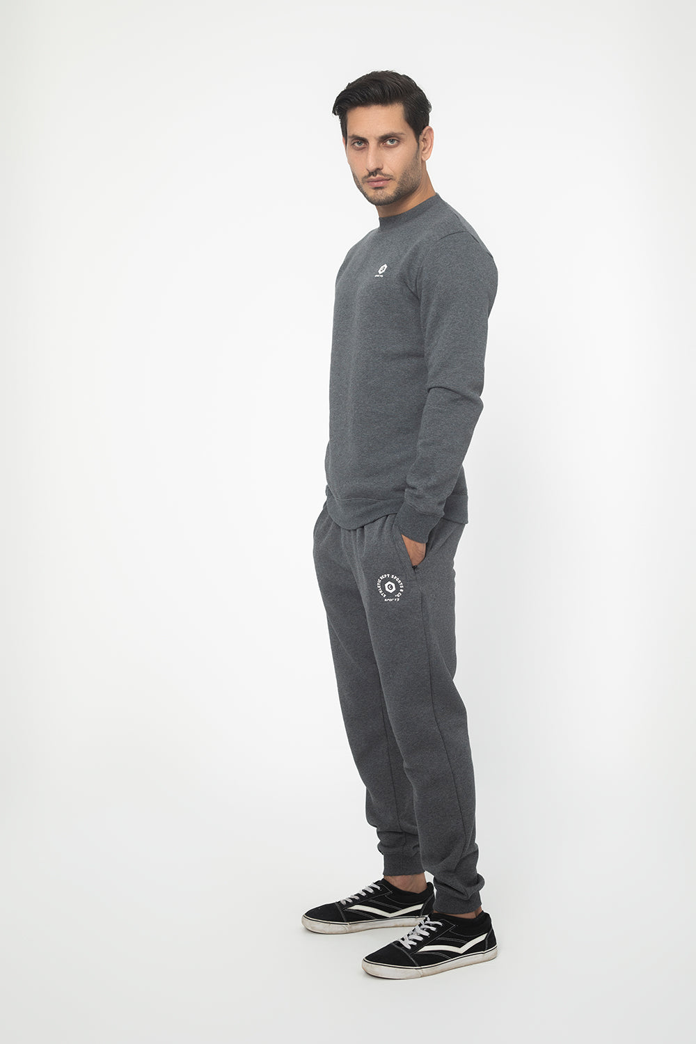 CHARCOAL REGULAR-FIT WINTER TRACKSUIT