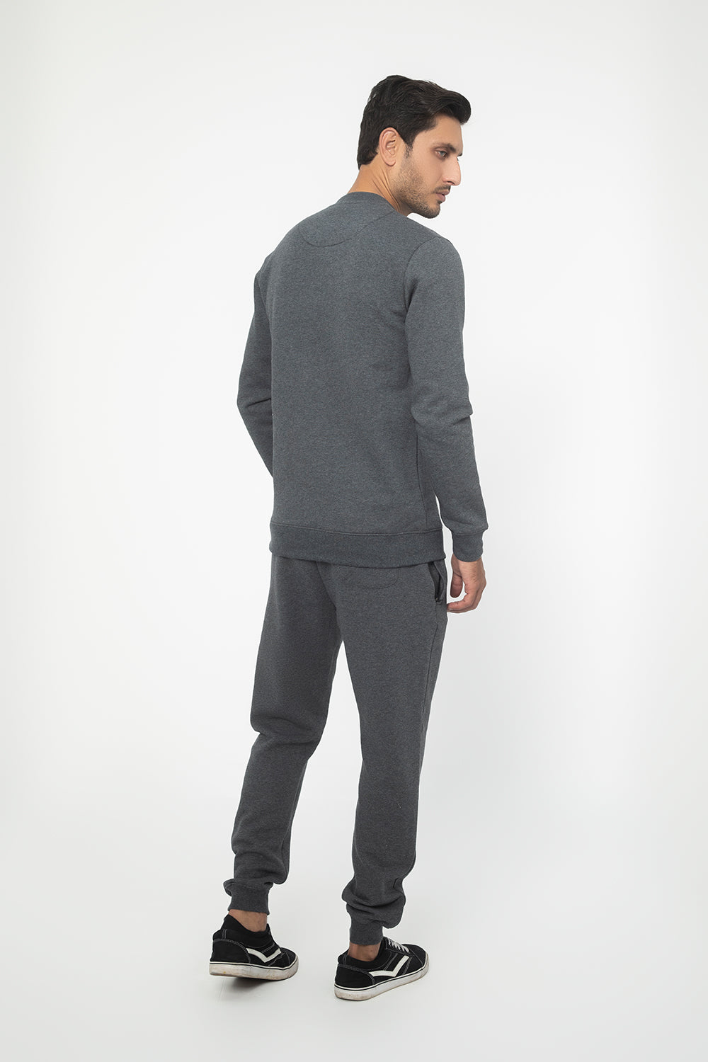 CHARCOAL REGULAR-FIT WINTER TRACKSUIT