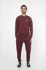 MAROON REGULAR-FIT WINTER TRACK SUIT