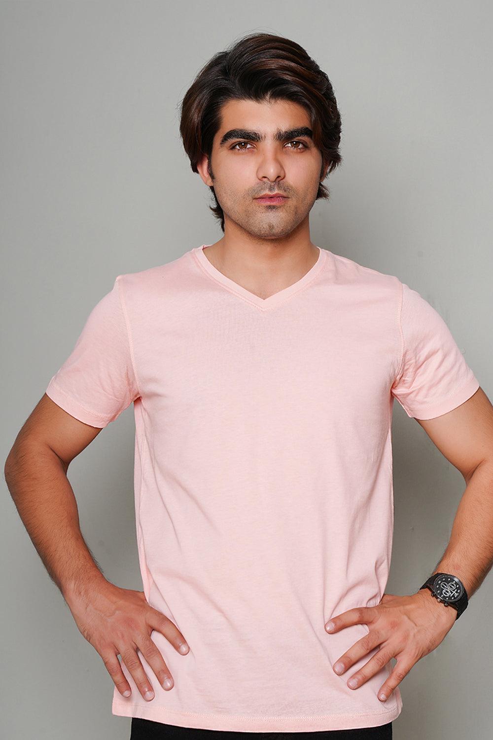 Light Pink Plain T-Shirt