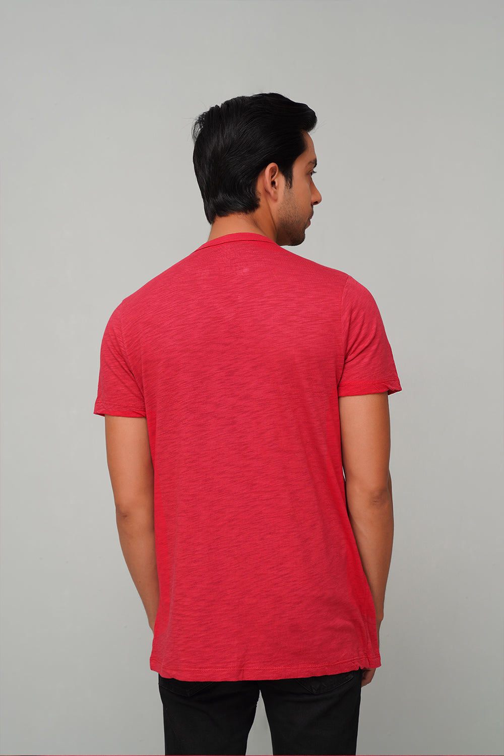Red Henley T-Shirt