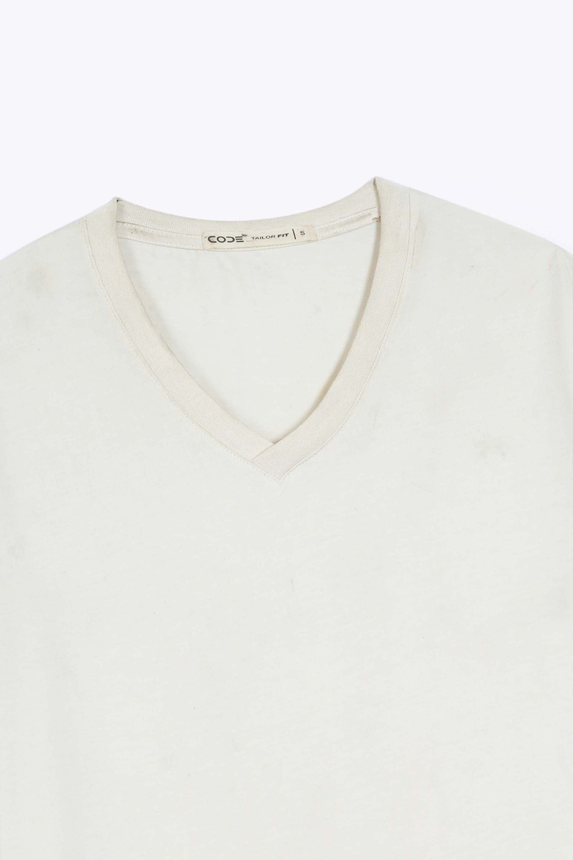 Off White Plain T-Shirt