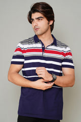 Multi Stripe Polo Shirt